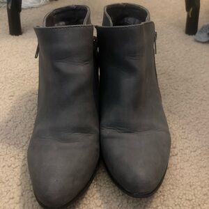 Elegant Charcoal Ankle Booties